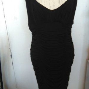 Size L Calvin Klein Black Fitted Bodycon Bandage Dress
